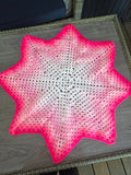 8 point star baby blanket 🩷