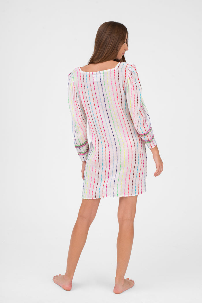 80s Puff Sleeve Mini Dress
