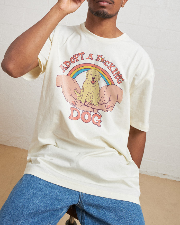 Adopt a F-cking Dog T-Shirt Australia Online