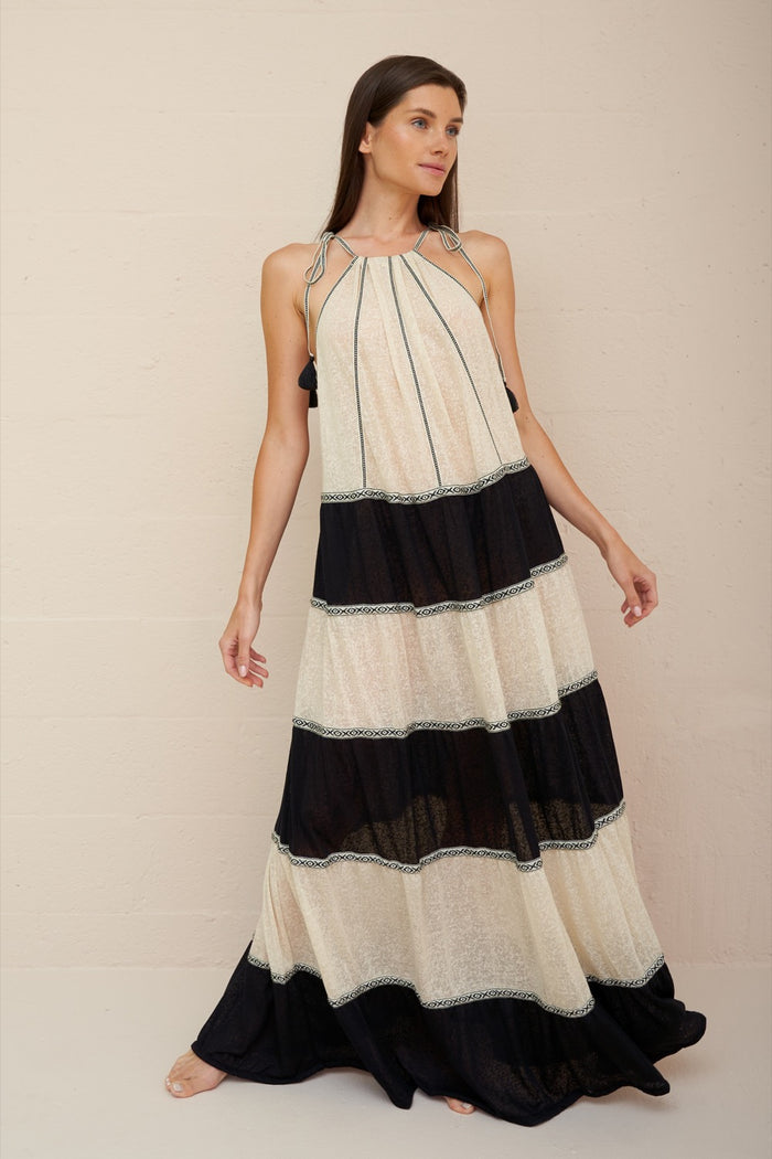 Aegean Tiered Dress