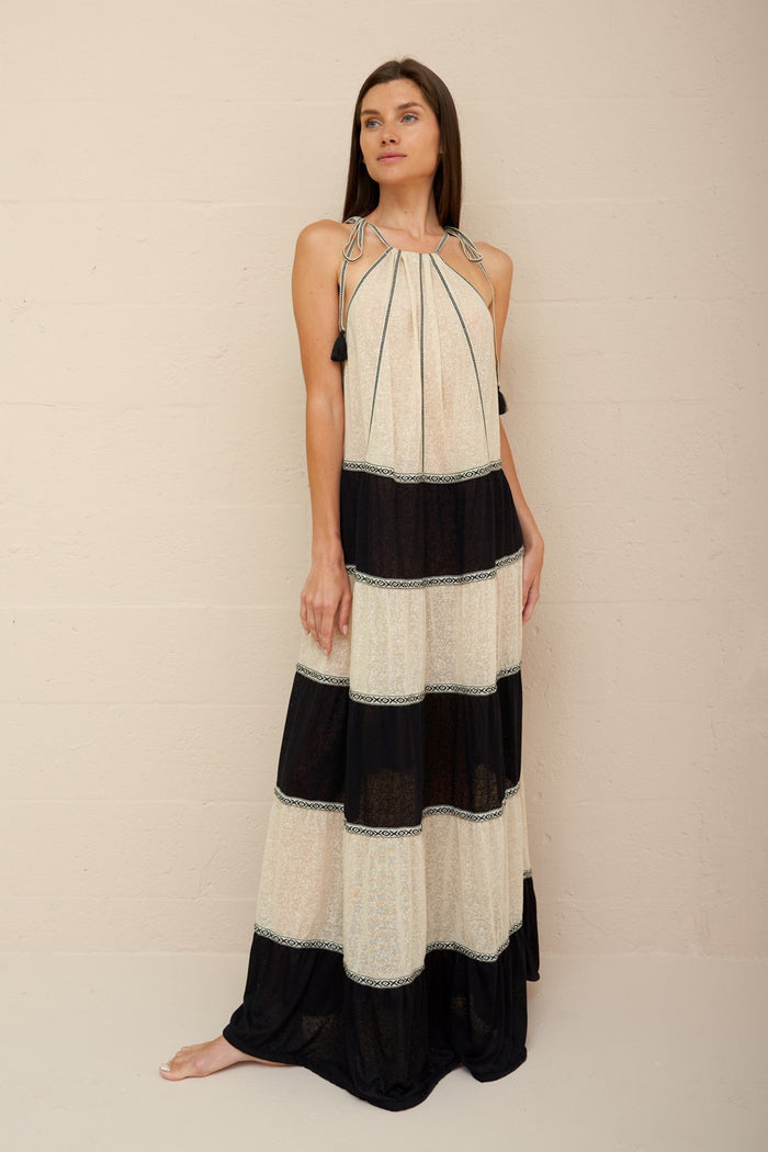 Aegean Tiered Dress