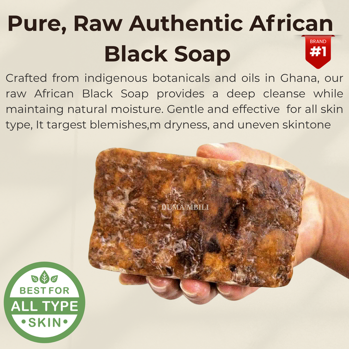 Authentic African Black Soap | Organic Skincare for Clear & Glowing Skin