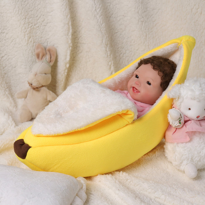 Babeside 12" - 16'' / 17" - 22'' Reborn Baby Dolls Lovely And Comfy Banana Bed