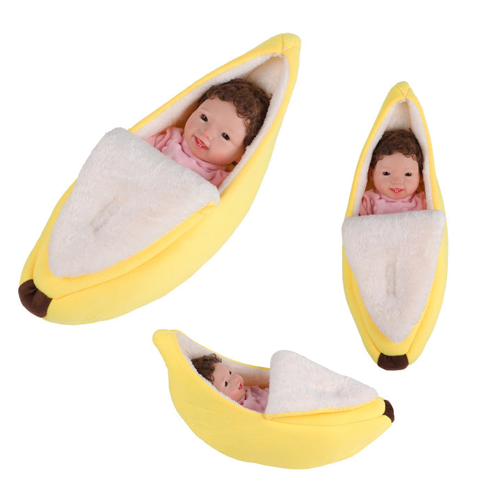 Babeside 12" - 16'' / 17" - 22'' Reborn Baby Dolls Lovely And Comfy Banana Bed