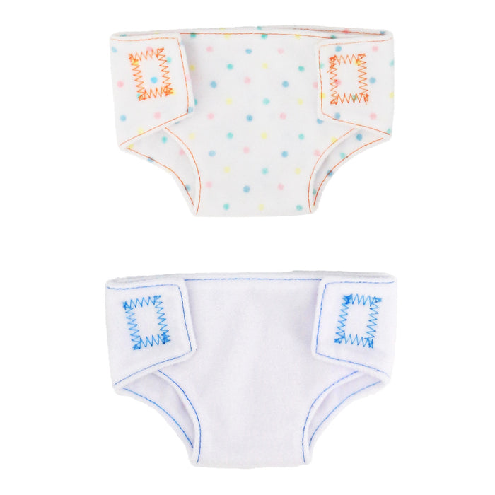 Babeside 12"-16" Reborn Baby Dolls 2-Pack Diaper Accessories