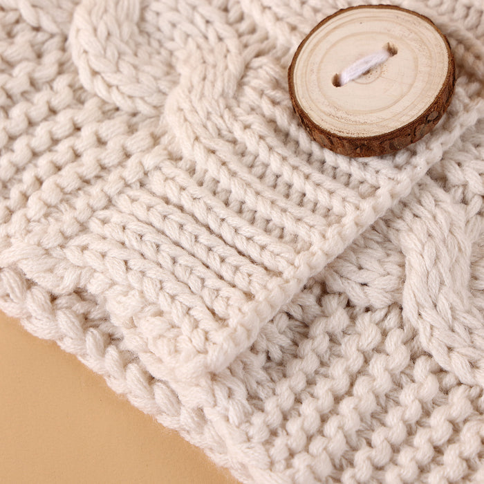 Babeside 12"-17" Baby Dolls 🧶100% Hand Knitted-Camel Woven Sleeping Bag