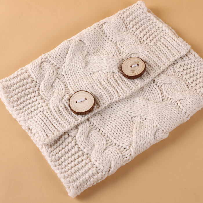 Babeside 12"-17" Baby Dolls 🧶100% Hand Knitted-Camel Woven Sleeping Bag