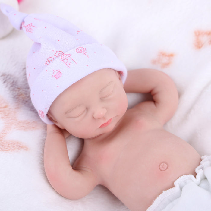 Babeside 12" Full Silicone Sleeping Reborn Baby Girl or Boy Amelia
