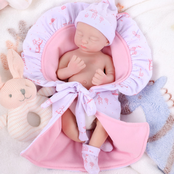 Babeside 12" Full Silicone Sleeping Reborn Baby Girl or Boy Amelia