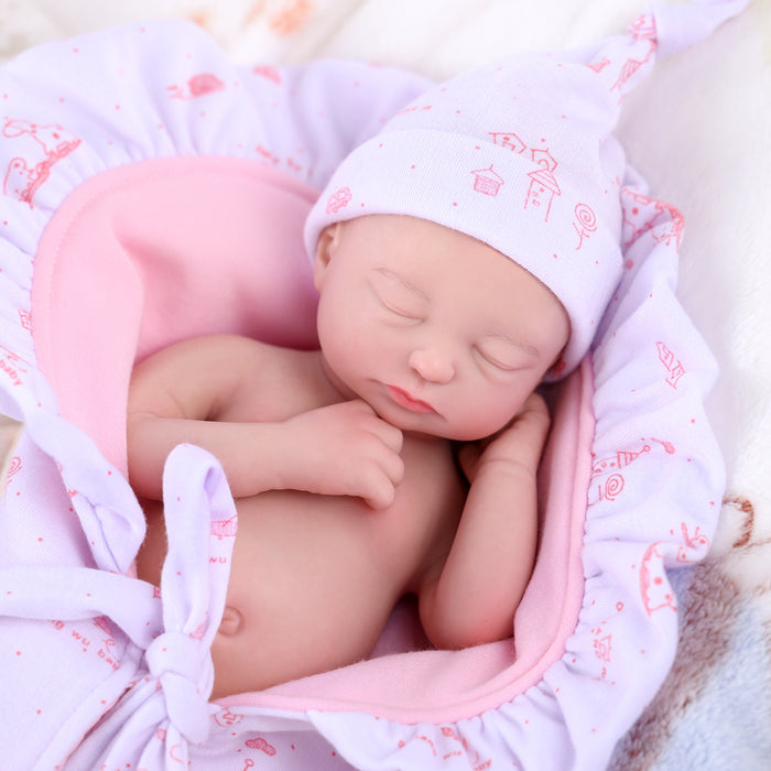 Babeside 12" Full Silicone Sleeping Reborn Baby Girl or Boy Amelia