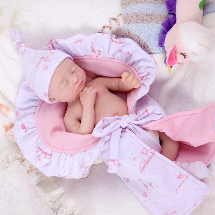Babeside 12" Full Silicone Sleeping Reborn Baby Girl or Boy Amelia