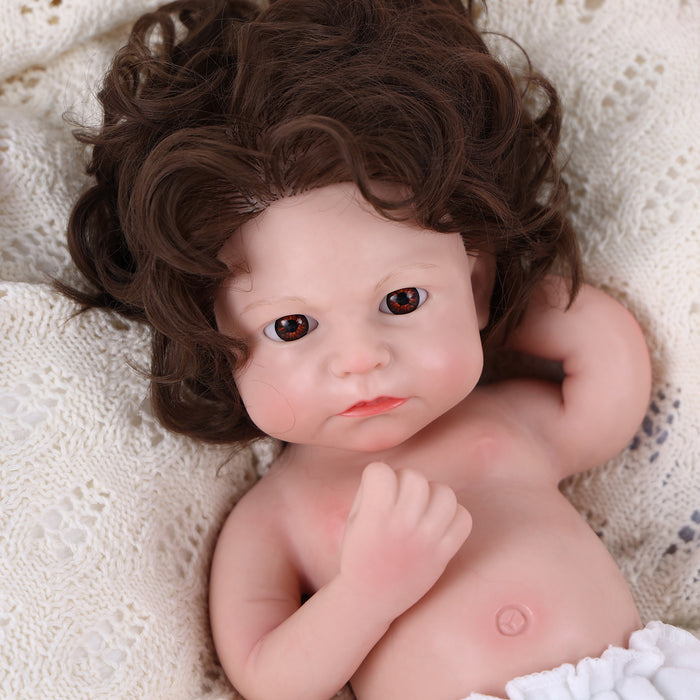 Babeside 12"/16" Full Silicone Blue Eyes Reborn Baby Boy Erika
