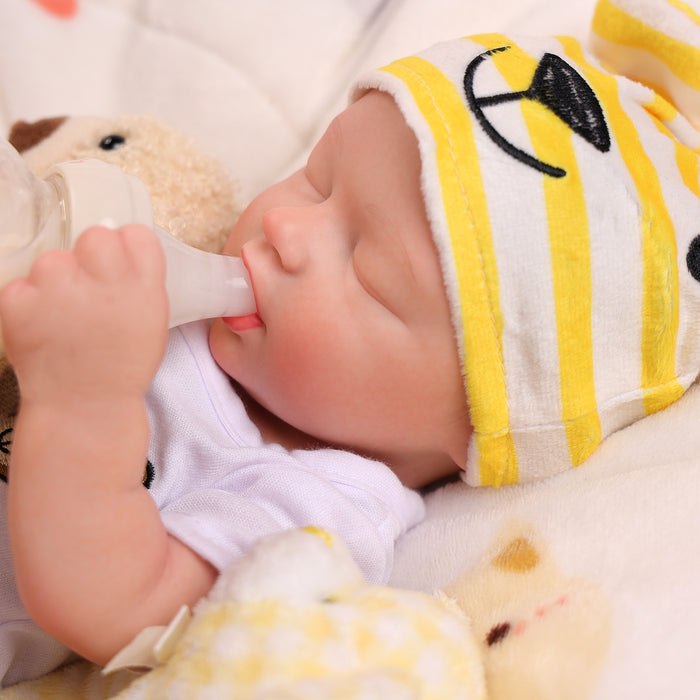 Babeside 16'' Full Silicone Reborn Baby Doll Sleeping Adorable Boy Kay