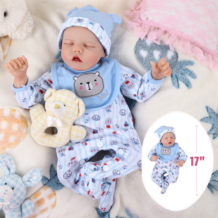 Babeside 17" Realistic Reborn Baby Doll Adorable Infant Baby Girl Twinnie