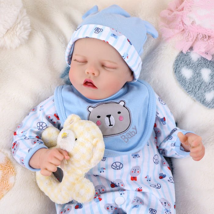 Babeside 17" Realistic Reborn Baby Doll Adorable Infant Baby Girl Twinnie