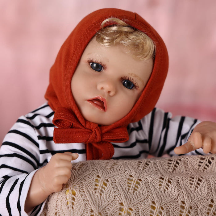Babeside 17" Reborn Toddler Baby Dolls Boy Amir with Golden Curls