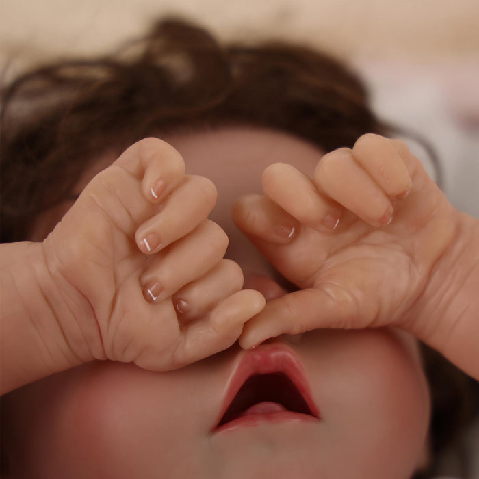 Babeside 17'' Reborns Boy Twinnie - Real Life Poseable Newborn Baby Dolls