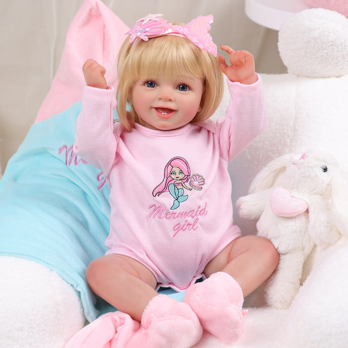 Babeside 20'' Adorable Reborn Baby Doll Girl Blue Eyes Yaney
