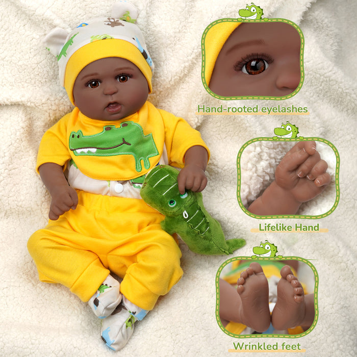 Babeside 20'' African American Reborn Baby Boy Kimi Doll