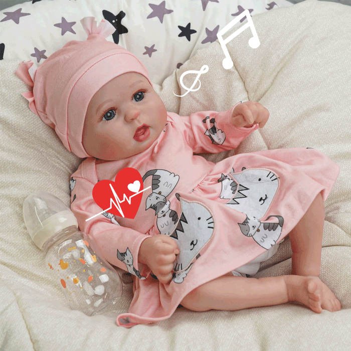 Babeside 20'' Bailyn Cutest Realistic Reborn Baby Doll Kitten Girl
