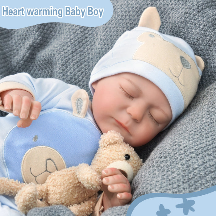 Babeside 20'' Real Lifelike Asleep Realistic Reborn Cutest Infant Baby Boy Emily