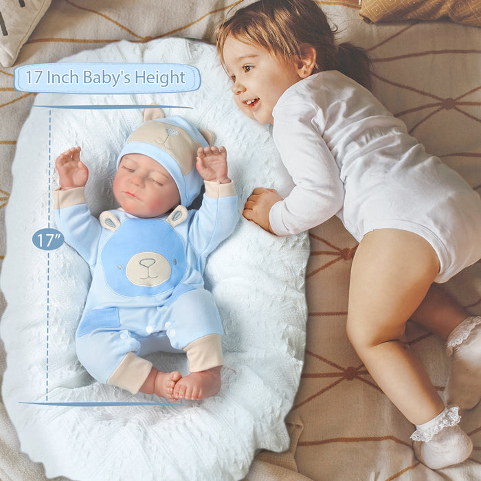 Babeside 20'' Real Lifelike Asleep Realistic Reborn Cutest Infant Baby Boy Emily