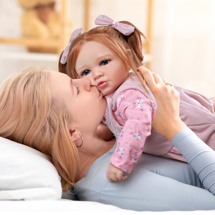 Babeside 20'' Realistic Reborn Baby Doll Blue Eyes Charming Girl Miya - Little Fox Pattern