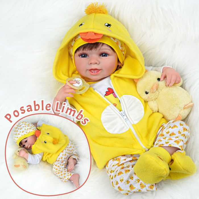 Babeside 20'' Realistic Reborn Baby Doll Cutest Adorable Girl Blue Eyes Carol