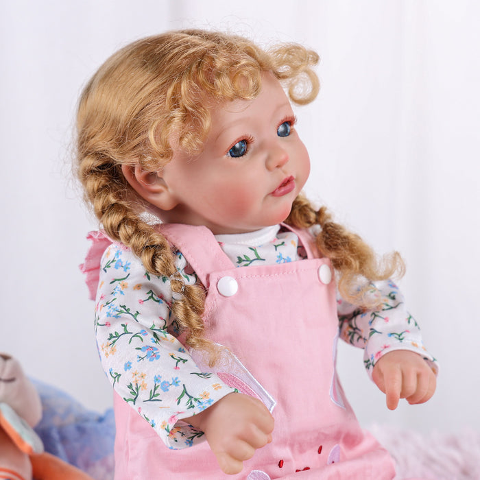 Babeside 20'' Reborn Toddler Doll Pink Bunny Girl Shayla