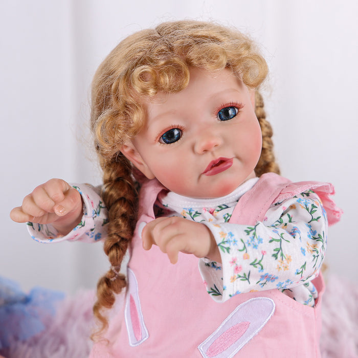 Babeside 20'' Reborn Toddler Doll Pink Bunny Girl Shayla