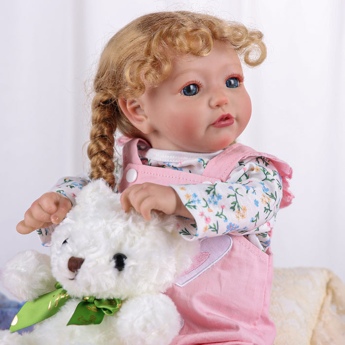 Babeside 20'' Reborn Toddler Doll Pink Bunny Girl Shayla