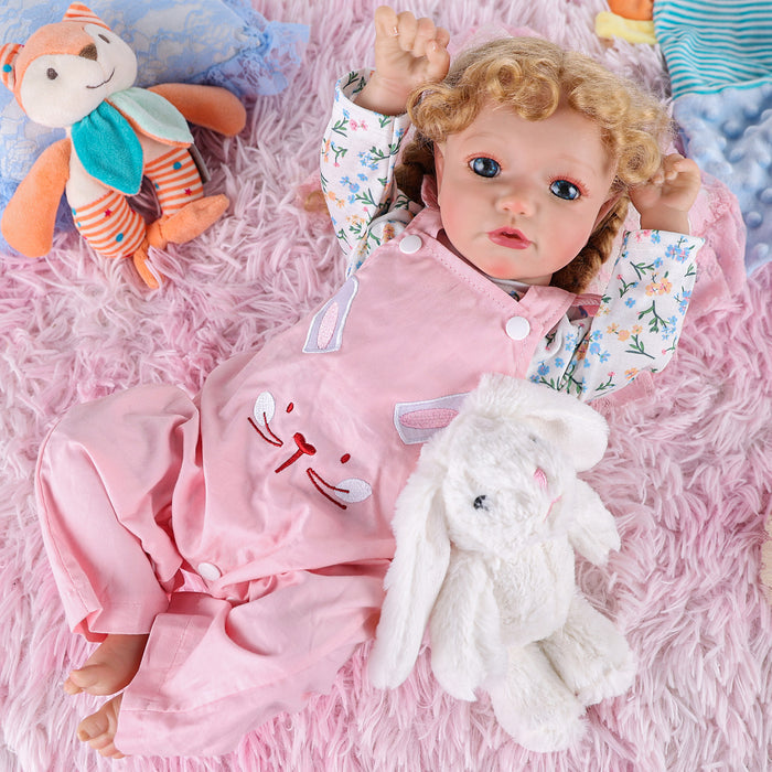 Babeside 20'' Reborn Toddler Doll Pink Bunny Girl Shayla