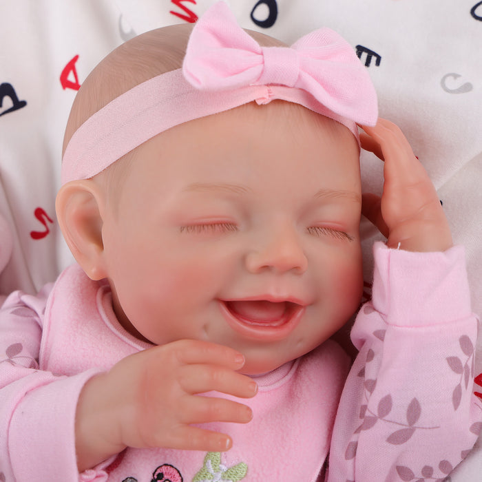 Babeside 20" Sleeping  Infant Baby Pink Girl Claire