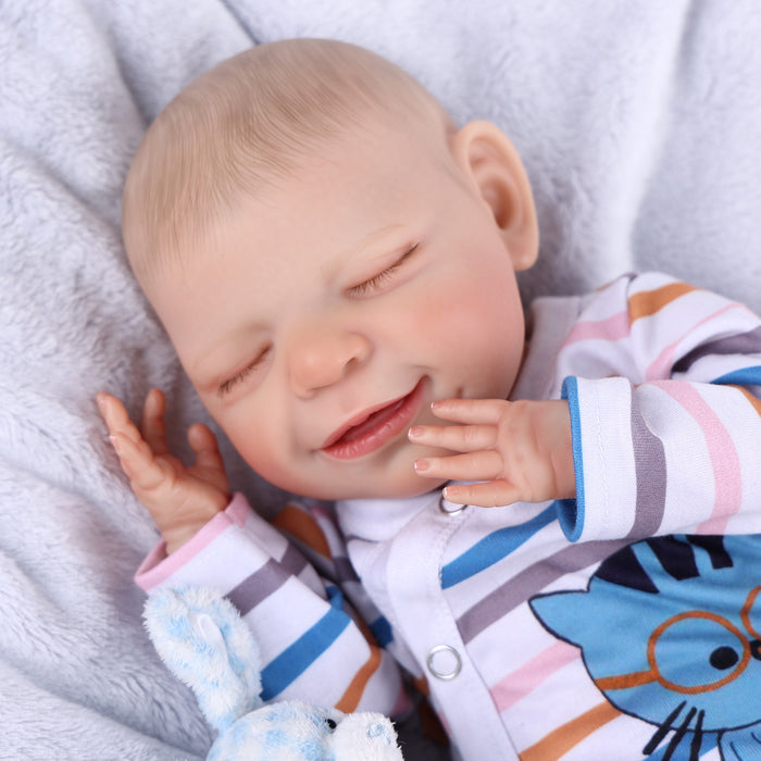 Babeside 20" Sleeping Infant Striped Cat Girl Angel