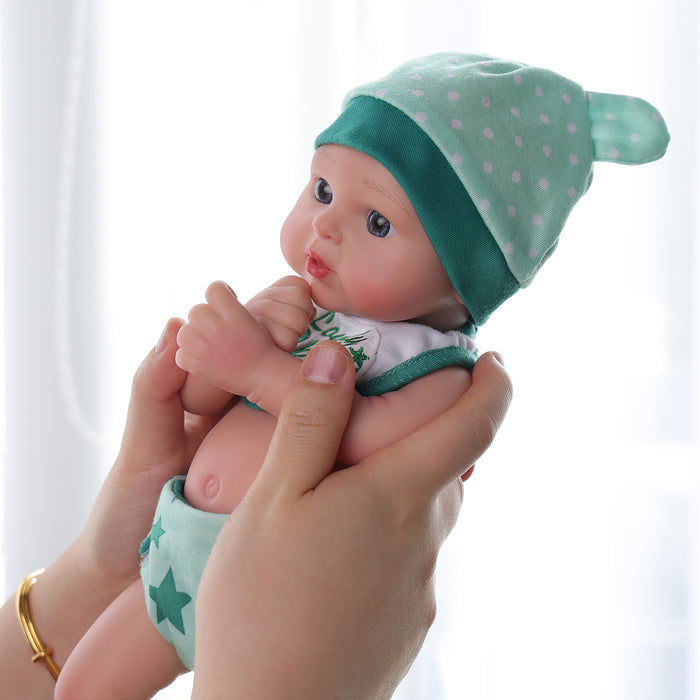 Babeside Abby 12" Full Silicone Reborn Baby Girl Lifelike Green Shiny Star Awake