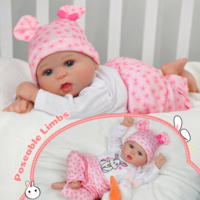 Babeside Bailyn 20'' Cutest Realistic Reborn Baby Doll Blue Eyes Girl