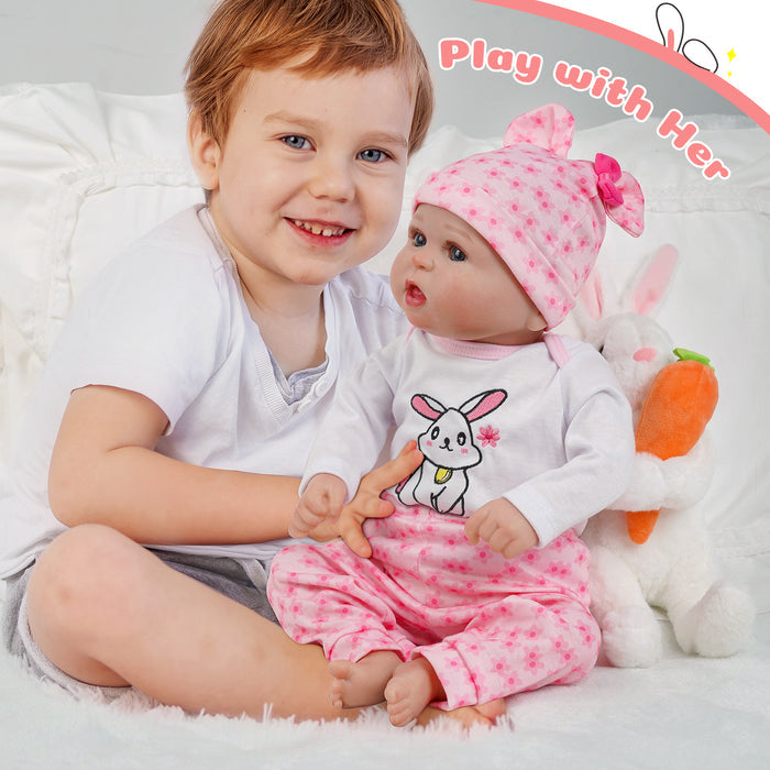 Babeside Bailyn 20'' Cutest Realistic Reborn Baby Doll Blue Eyes Girl