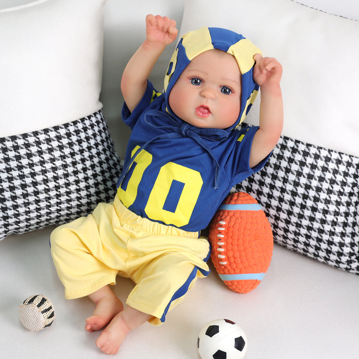 Babeside Bailyn 20'' Realistic Reborn Baby Doll Baseball Boy Sport Style Awake Lovely