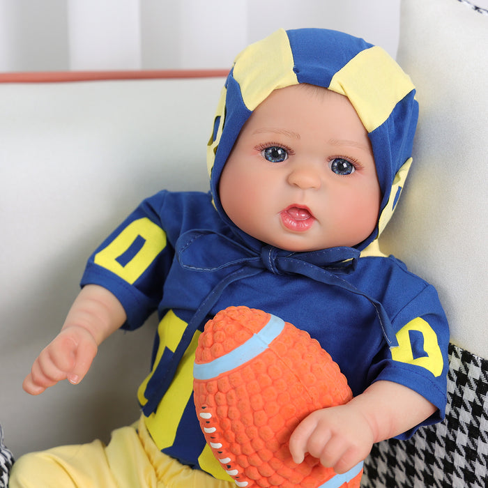Babeside Bailyn 20'' Realistic Reborn Baby Doll Baseball Boy Sport Style Awake Lovely