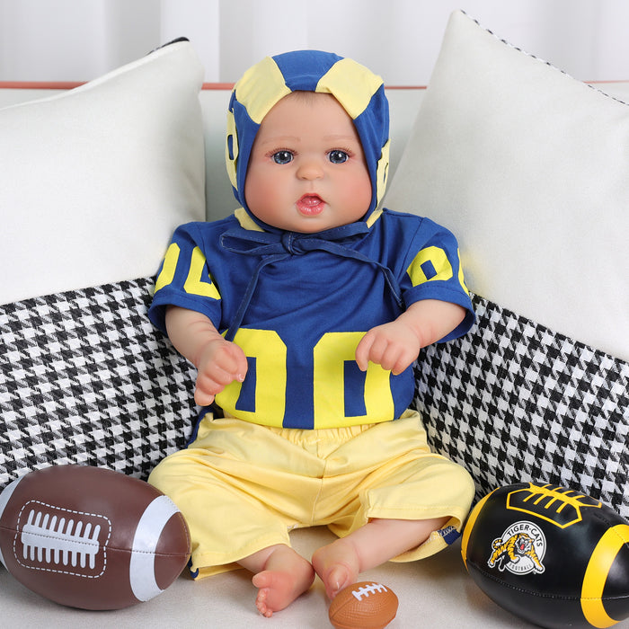 Babeside Bailyn 20'' Realistic Reborn Baby Doll Baseball Boy Sport Style Awake Lovely