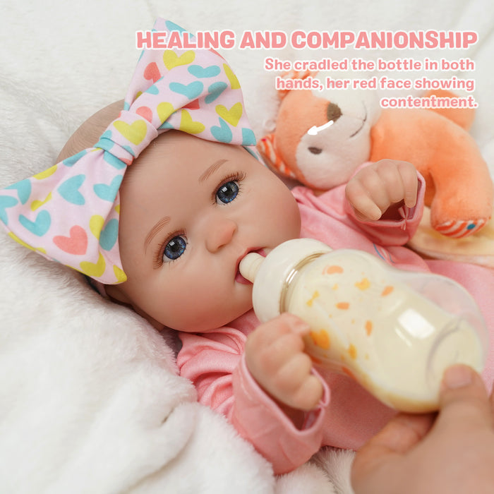Babeside Bailyn 20'' Realistic Reborn Baby Doll Blue Eyes Adorable Girl