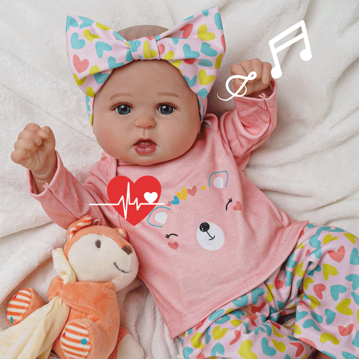 Babeside Bailyn 20'' Realistic Reborn Baby Doll Blue Eyes Adorable Girl