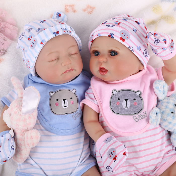 Babeside Bailyn 20" Realistic Reborn Baby Girls Doll Newborn Twins