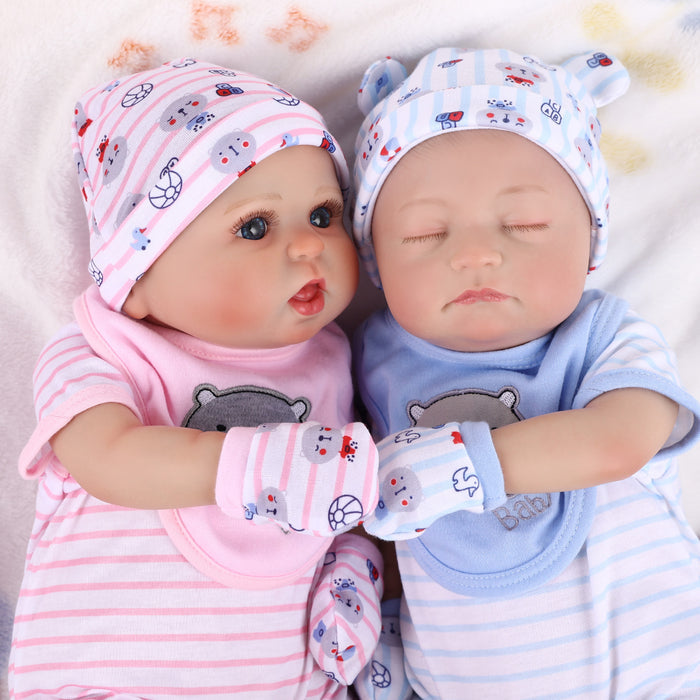 Babeside Bailyn 20" Realistic Reborn Baby Girls Doll Newborn Twins