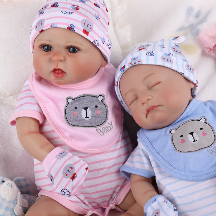 Babeside Bailyn 20" Realistic Reborn Baby Girls Doll Newborn Twins