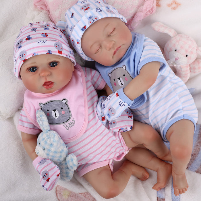 Babeside Bailyn 20" Realistic Reborn Baby Girls Doll Newborn Twins