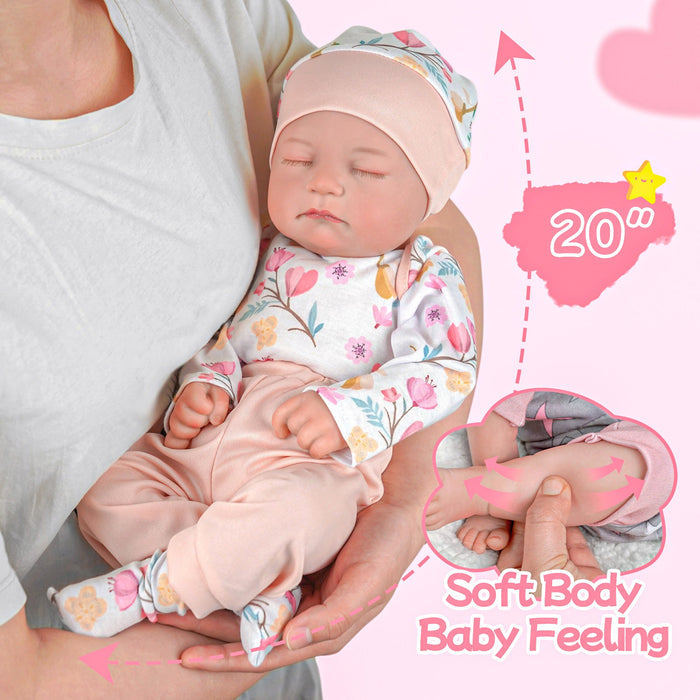 Babeside Connie 20'' Realistic Reborn Crushed Flowers Girl Doll