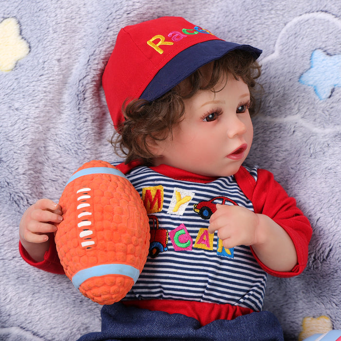Babeside Daimon 20" Realistic Reborn Baby Dolls Lovely Awake Boy Red