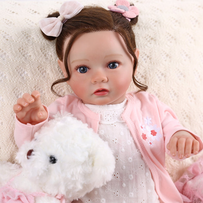 Babeside Daisy 20'' Awake Reborn Baby Doll Girl The Idyllic Princess with Heartbeat Coos and Breath
