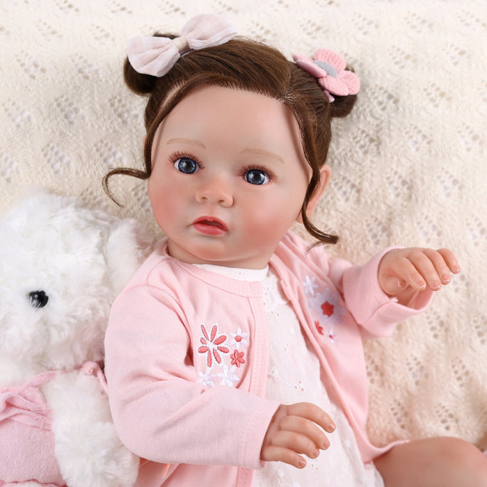 Babeside Daisy 20'' Awake Reborn Baby Doll Girl The Idyllic Princess with Heartbeat Coos and Breath